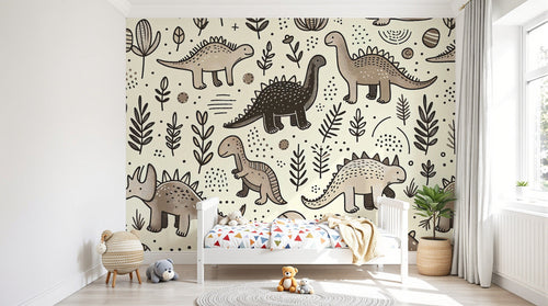 Design A0311 — Papier peint Dinosaures Enfant — Novomur