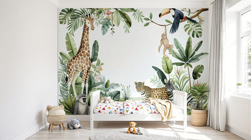 Design A0558 — Papier peint Safari Jungle Animaux - Collection 1 — Novomur