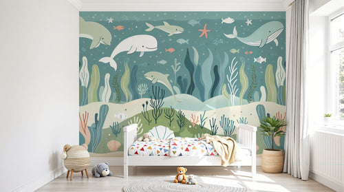 Design A0636 — Papier peint Océan Enfant — Novomur