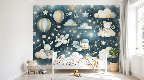Design A0650 — Papier peint Ciel Nocturne Enfant - Collection 1 — Novomur