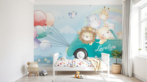 Design A0669 — Papier peint Safari Enfant — Novomur