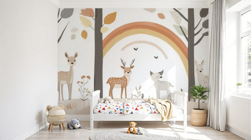 Design A0683 — Papier peint Animaux Forêt — Novomur