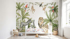 Design B002 — Papier peint Safari aquarelle savane & jungle — Novomur