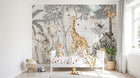 Design B003 — Papier peint Safari sepia tons neutres beige — Novomur