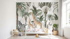 Design B006 — Papier peint Safari botanique vintage feuillage majestueux — Novomur