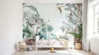 Design B014 — Papier peint Paysage tropical vintage style gravure — Novomur