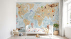 Design C0815 — Papier peint Carte du Monde Enfant — Novomur