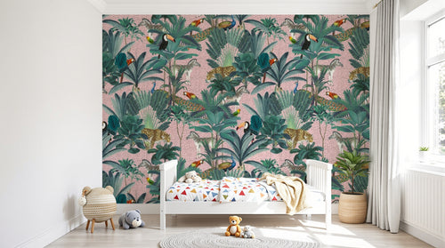 Design D0170 — Papier peint Palmier Tropical Vintage Sépia — Novomur