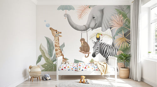 Design D0271 — Papier peint Safari Jungle Animaux - Collection 2 — Novomur