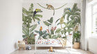 Design D0296 — Papier peint Jungle Enfant Tigre & Singes — Novomur