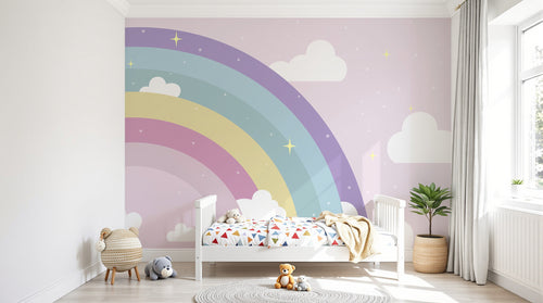 Design D0408 — Papier peint Arc en Ciel Bébé - Collection 2 — Novomur