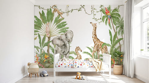 Design D0999 — Papier peint Safari Jungle Animaux - Collection 2 — Novomur