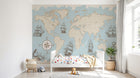 Design E0273 — Papier peint Carte du Monde Enfant — Novomur