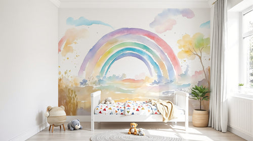Design F0082 — Papier peint Arc en Ciel Bébé - Collection 1 — Novomur