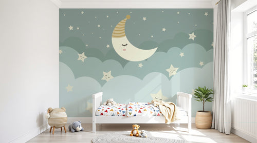 Design F0112 — Papier peint Ciel Nocturne Enfant - Collection 1 — Novomur