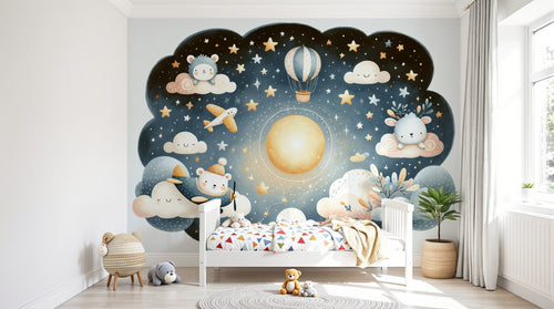 Design F0412 — Papier peint Ciel Nocturne Enfant - Collection 1 — Novomur