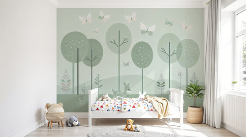 Design F0453 — Papier peint Animaux Forêt — Novomur