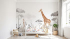 Design F0979 — Papier peint Safari Savane Aquarelle — Novomur