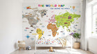 Design SD0287 — Papier peint Carte du Monde Enfant — Novomur