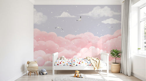 Design SL0340 — Papier peint Ciel Nocturne Enfant - Collection 1 — Novomur
