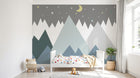 Design SL0370 — Papier peint Montagne Scandinave Enfant — Novomur