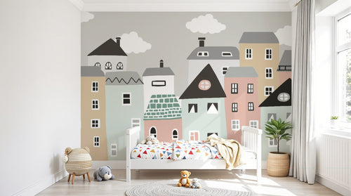 Design SL0775 — Papier peint Architecture et Villes — Novomur