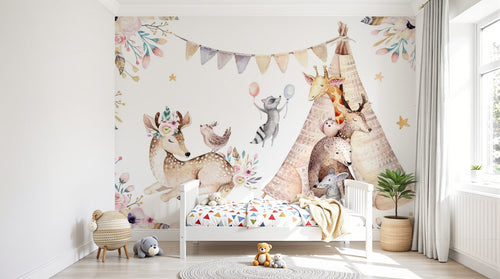 Design SL0817 — Papier peint Animaux Forêt - Collection 2 — Novomur