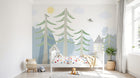 Design SL0840 — Papier peint Forêt Pins et Sapins - Collection 3 — Novomur