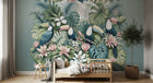 Design A0010 — Papier peint Palmier Tropical Vintage Sépia — Novomur