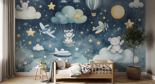 Design A0068 — Papier peint Ciel Nocturne Enfant - Collection 2 — Novomur