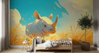 Design A0199 — Papier peint Safari Bébé Pastel — Novomur