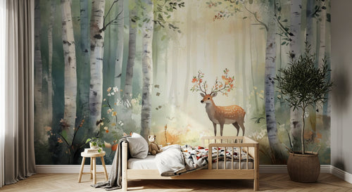 Design A0211 — Papier peint Animaux Forêt — Novomur