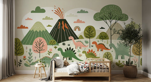 Design A0286 — Papier peint Dinosaures Enfant — Novomur
