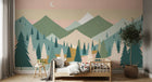 Design A0310 — Papier peint Montagne Scandinave Enfant — Novomur