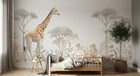 Design A0401 — Papier peint Safari Savane Aquarelle — Novomur
