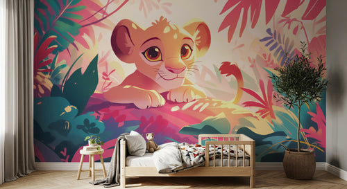 Design A0460 — Papier peint Safari Bébé Pastel — Novomur