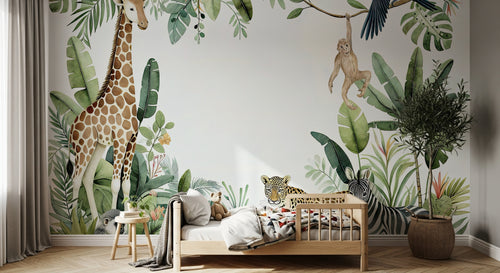 Design A0558 — Papier peint Safari Jungle Animaux - Collection 1 — Novomur