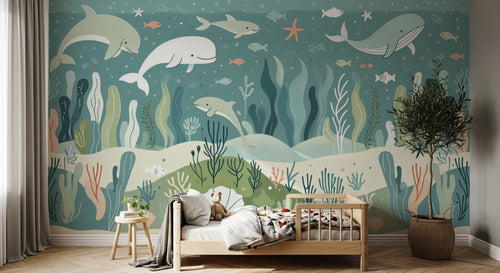 Design A0636 — Papier peint Océan Enfant — Novomur