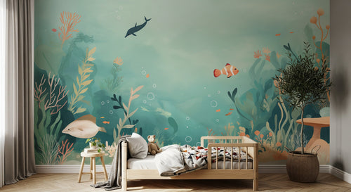 Design A0918 — Papier peint Océan Enfant — Novomur