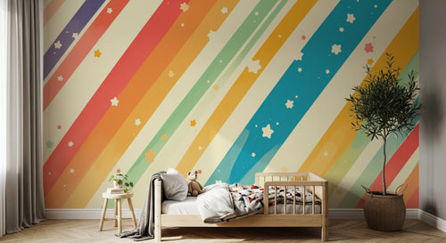 Design A0931 — Papier peint Arc en Ciel Bébé - Collection 2 — Novomur