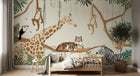Design B023 — Papier peint Safari Jungle Animaux - Collection 2 — Novomur