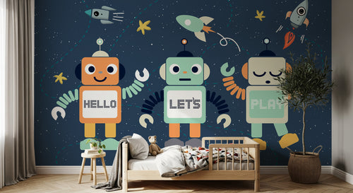 Design C0047 — Papier peint Espace Planètes Enfant — Novomur