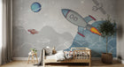 Design C0145 — Papier peint Espace Planètes Enfant — Novomur