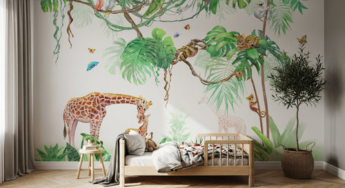 Design C0846 — Papier peint Safari Jungle Animaux - Collection 2 — Novomur