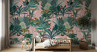 Design D0170 — Papier peint Palmier Tropical Vintage Sépia — Novomur