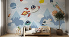 Design D0412 — Papier peint Espace Planètes Enfant — Novomur