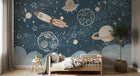 Design D0851 — Papier peint Espace Planètes Enfant — Novomur