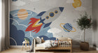 Design D0946 — Papier peint Espace Planètes Enfant — Novomur