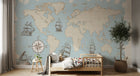 Design E0273 — Papier peint Carte du Monde Enfant — Novomur