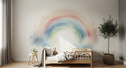 Design F0085 — Papier peint Arc en Ciel Bébé - Collection 1 — Novomur